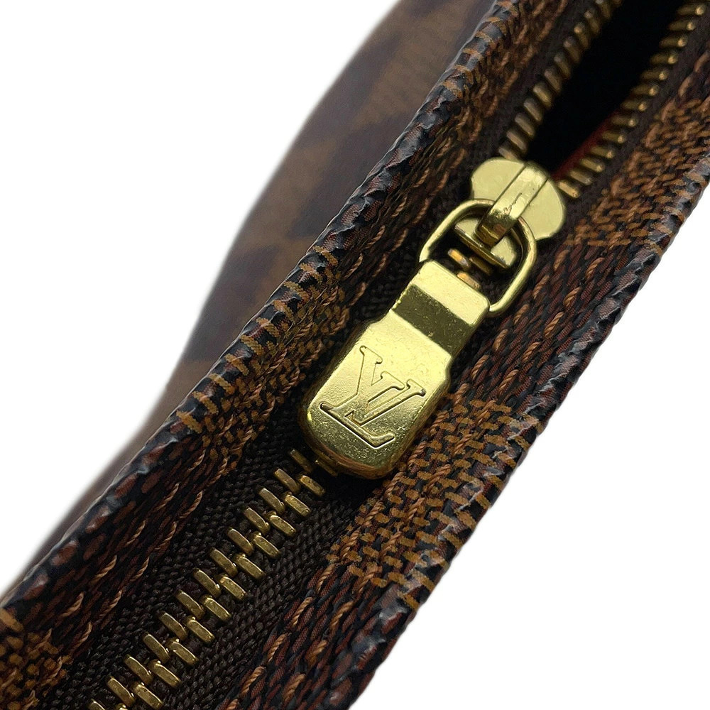 Louis Vuitton Damier Ebene Brown Trousse Makeup Pouch Clutch Bag - Picture 8 of 10
